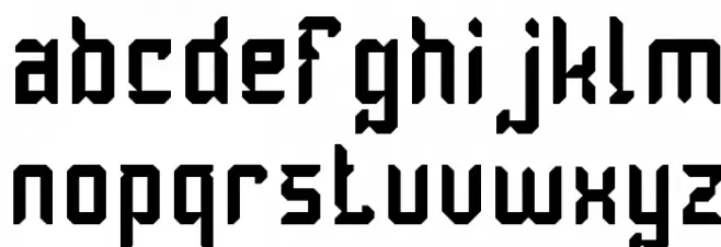 Dayak Shield-Light Font LOWERCASE