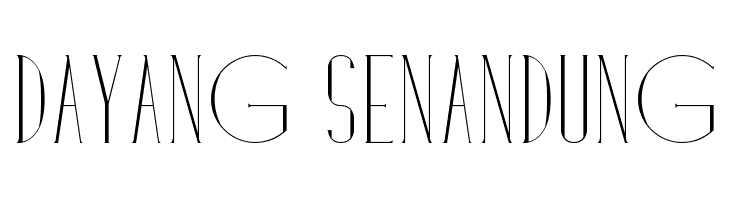 Dayang Senandung Font