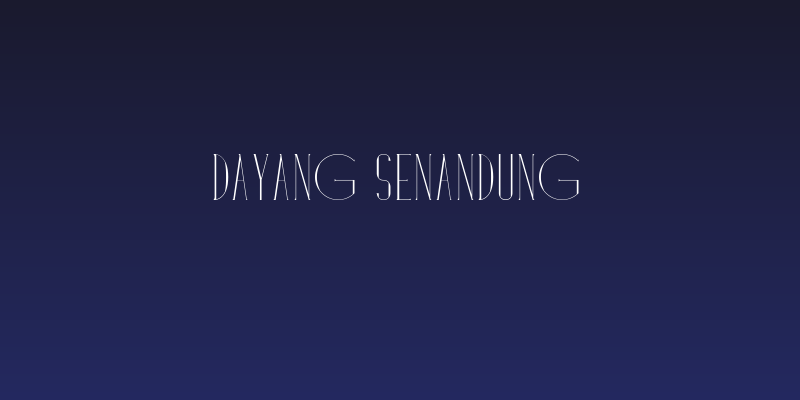 Dayang Senandung Social Header