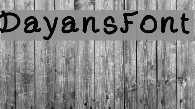 DayansFont Example 2