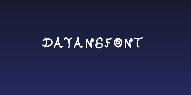 DayansFont Social Header