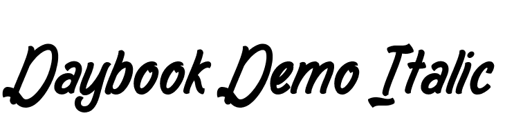 Daybook Demo Italic  baixar fontes gratis