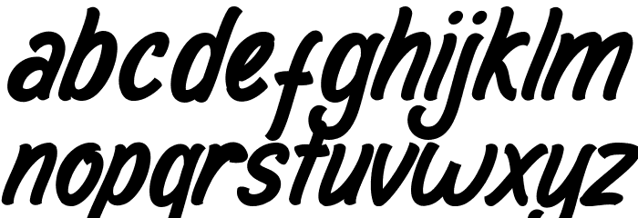 Daybook Demo Italic Font LOWERCASE