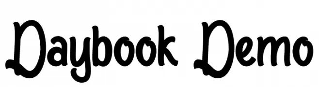 Daybook Demo  font caratteri gratis
