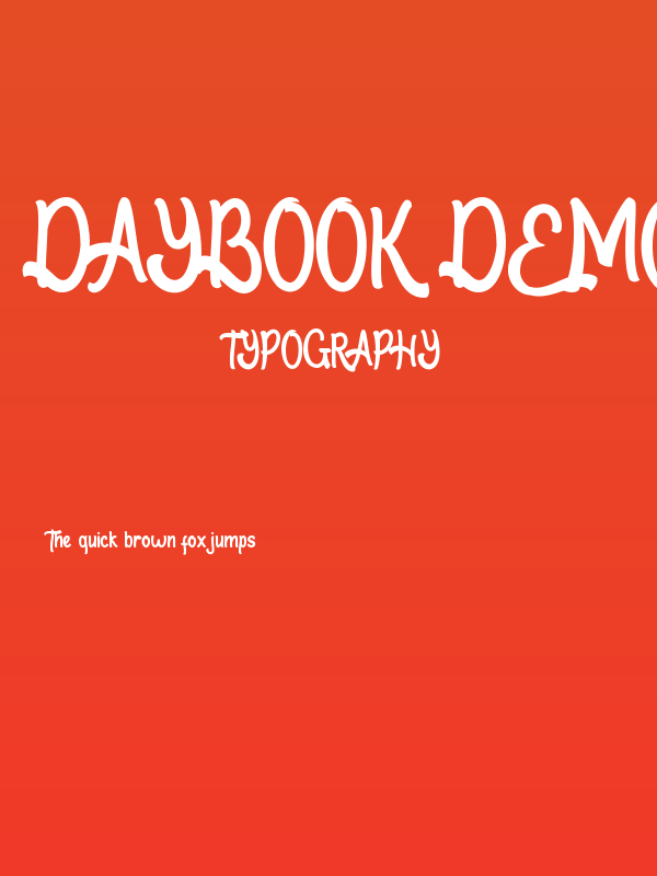 Daybook Demo Poster