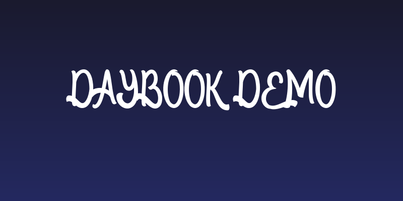 Daybook Demo Social Header