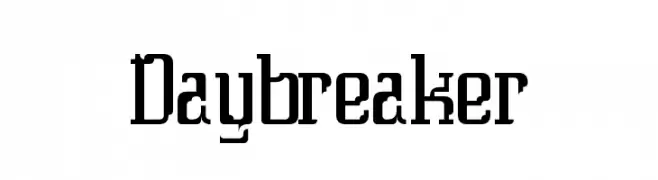 Daybreaker  font caratteri gratis