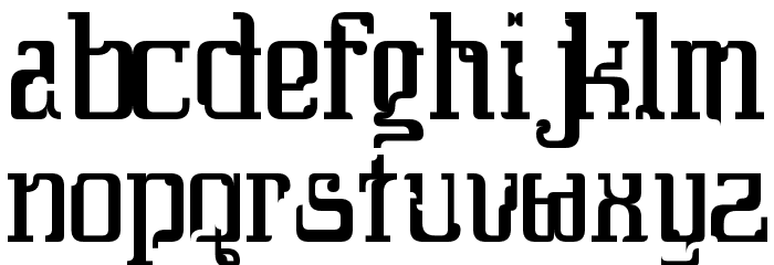 Daybreaker Font LOWERCASE