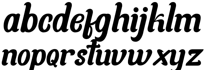 Daybury Font LOWERCASE