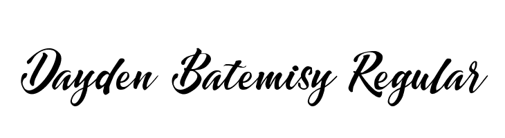 Dayden Batemisy Regular  les polices de caractères gratuit tlcharger