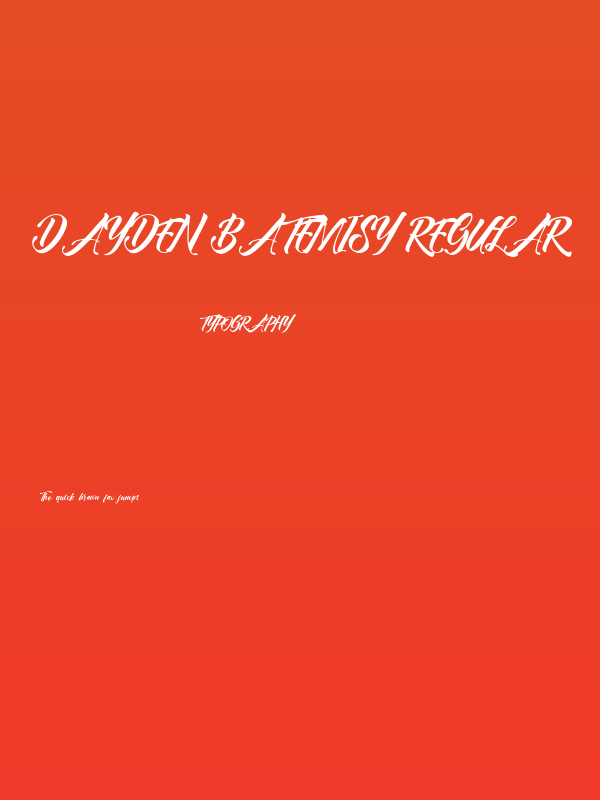 Dayden Batemisy Regular Poster