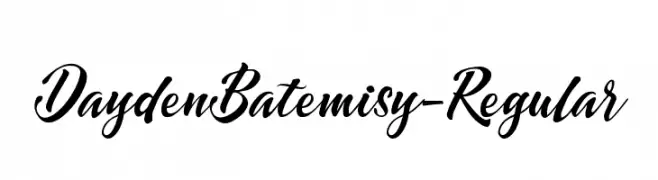 DaydenBatemisy-Regular  baixar fontes gratis