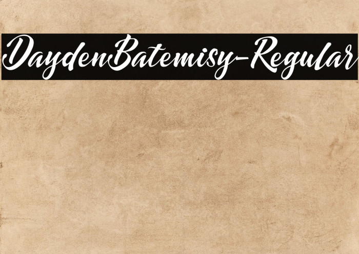 DaydenBatemisy-Regular Example 1