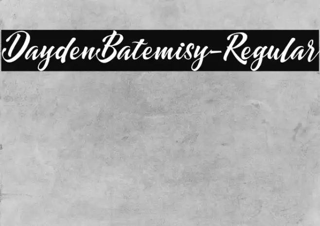 DaydenBatemisy-Regular Example 1