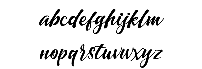 DaydenBatemisy-Regular Font LOWERCASE
