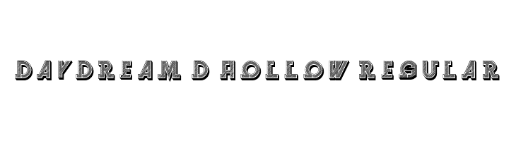 Daydream 3D Hollow Regular  नि: शुल्क फ़ॉन्ट्स डाउनलोड