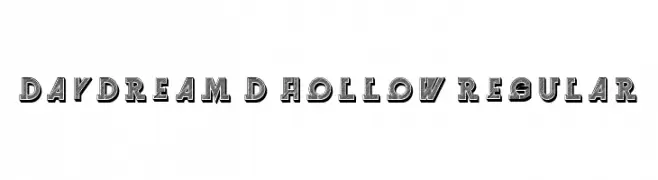 Daydream 3D Hollow Regular  font caratteri gratis