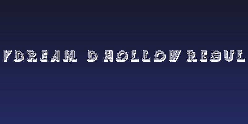 Daydream 3D Hollow Regular Social Header