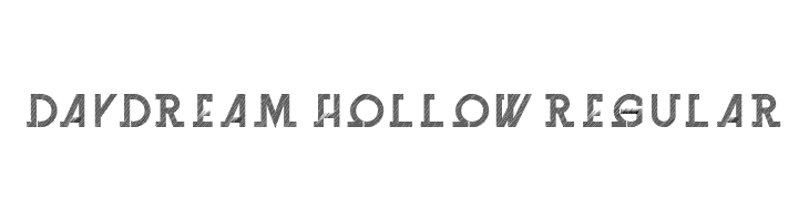 Daydream Hollow Regular  les polices de caractères gratuit tlcharger