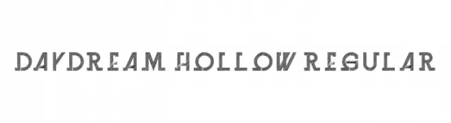 Daydream Hollow Regular  Frei Schriftart Herunterladen