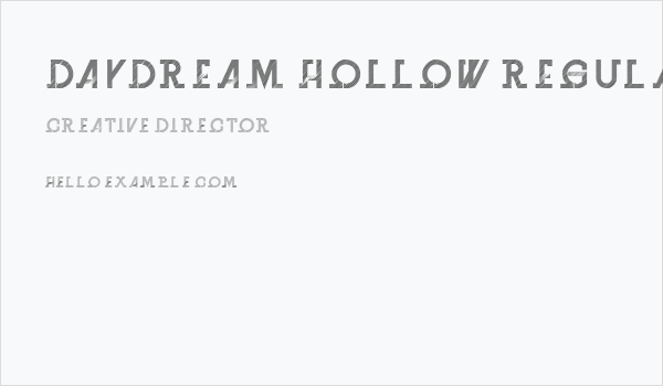 Daydream Hollow Regular Business Card
