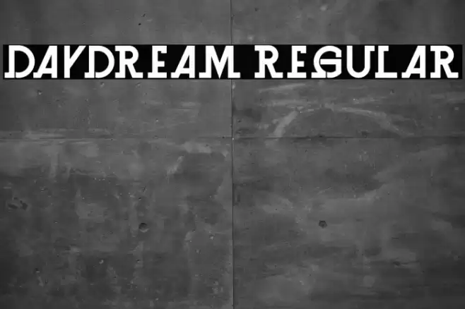 Daydream Regular Font examples