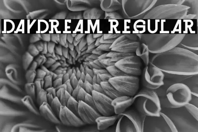 Daydream Regular Font examples