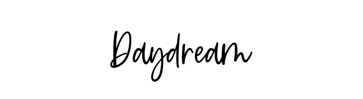 Daydream  フリーフォントのダウンロード