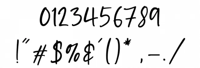 Daydream Font OTHER CHARS