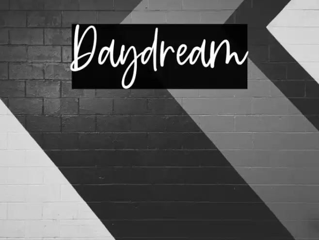Daydream Font examples