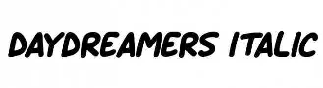 Daydreamers Italic  Frei Schriftart Herunterladen