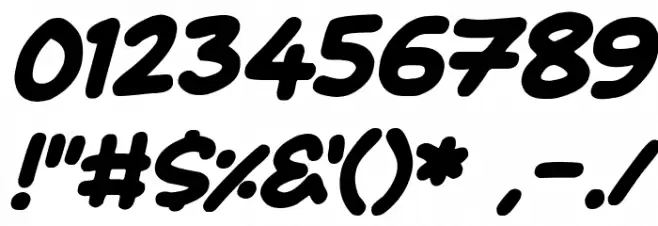 Daydreamers Italic Font OTHER CHARS