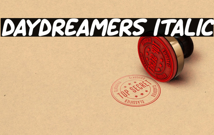Daydreamers Italic لخطوط تنزيل examples
