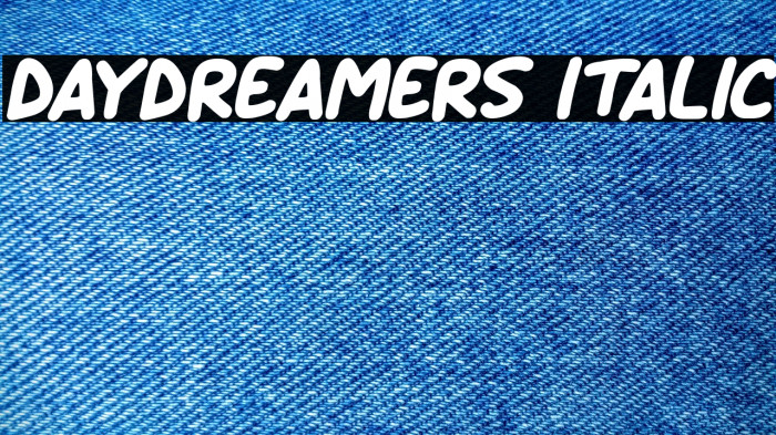 Daydreamers Italic لخطوط تنزيل examples