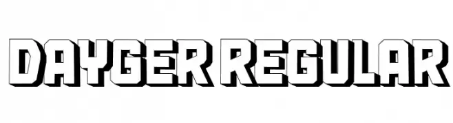 Dayger Regular  font caratteri gratis
