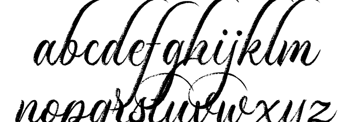 Dayland Font LOWERCASE