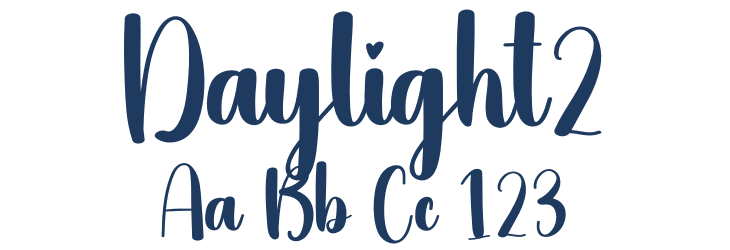 Daylight2 Font Preview