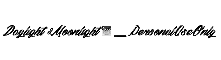 Daylight&Moonlight 2_PersonalUseOnly  Frei Schriftart Herunterladen