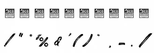 Daylight&Moonlight 2_PersonalUseOnly Font OTHER CHARS