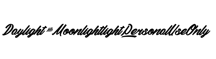 Daylight&Moonlight light_PersonalUseOnly  免费字体下载