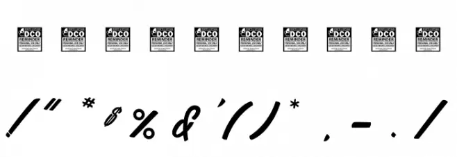 Daylight&Moonlight light_PersonalUseOnly Font OTHER CHARS