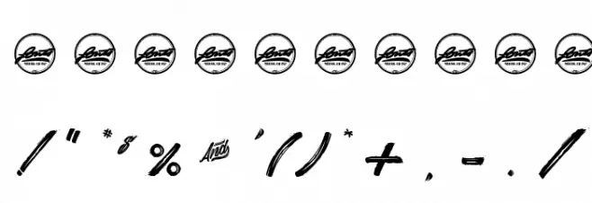 Daylight&Moonlight_PersonalUseOnly Шрифта ДРУГИЕ символов