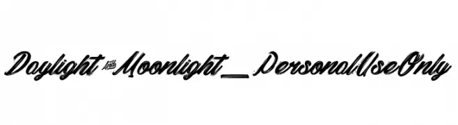 Daylight&Moonlight_PersonalUseOnly  नि: शुल्क फ़ॉन्ट्स डाउनलोड