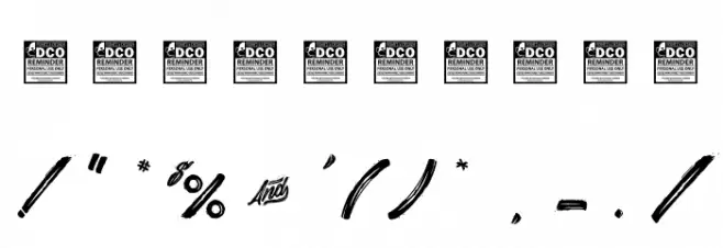 Daylight&Moonlight_PersonalUseOnly Font OTHER CHARS