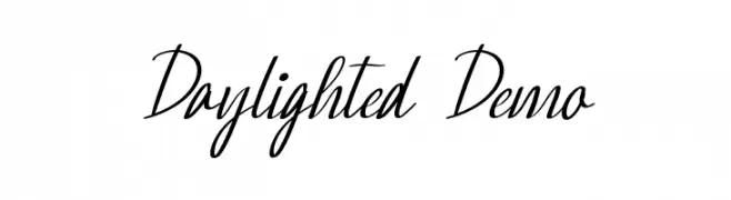 Daylighted Demo フォント