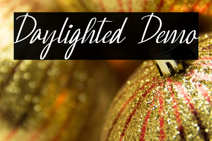 Daylighted Demo フォント examples