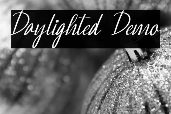 Daylighted Demo Font examples