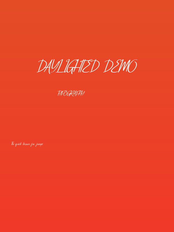 Daylighted Demo Poster