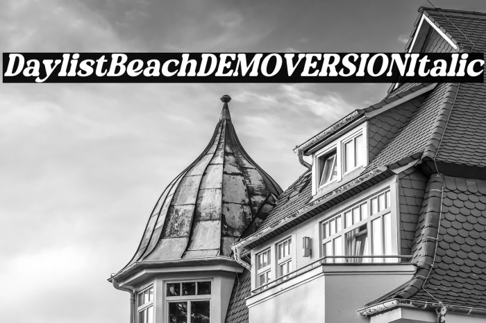 Daylist Beach DEMO VERSION Italic Example 2