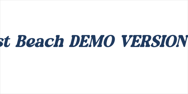 Daylist Beach DEMO VERSION Italic Logo